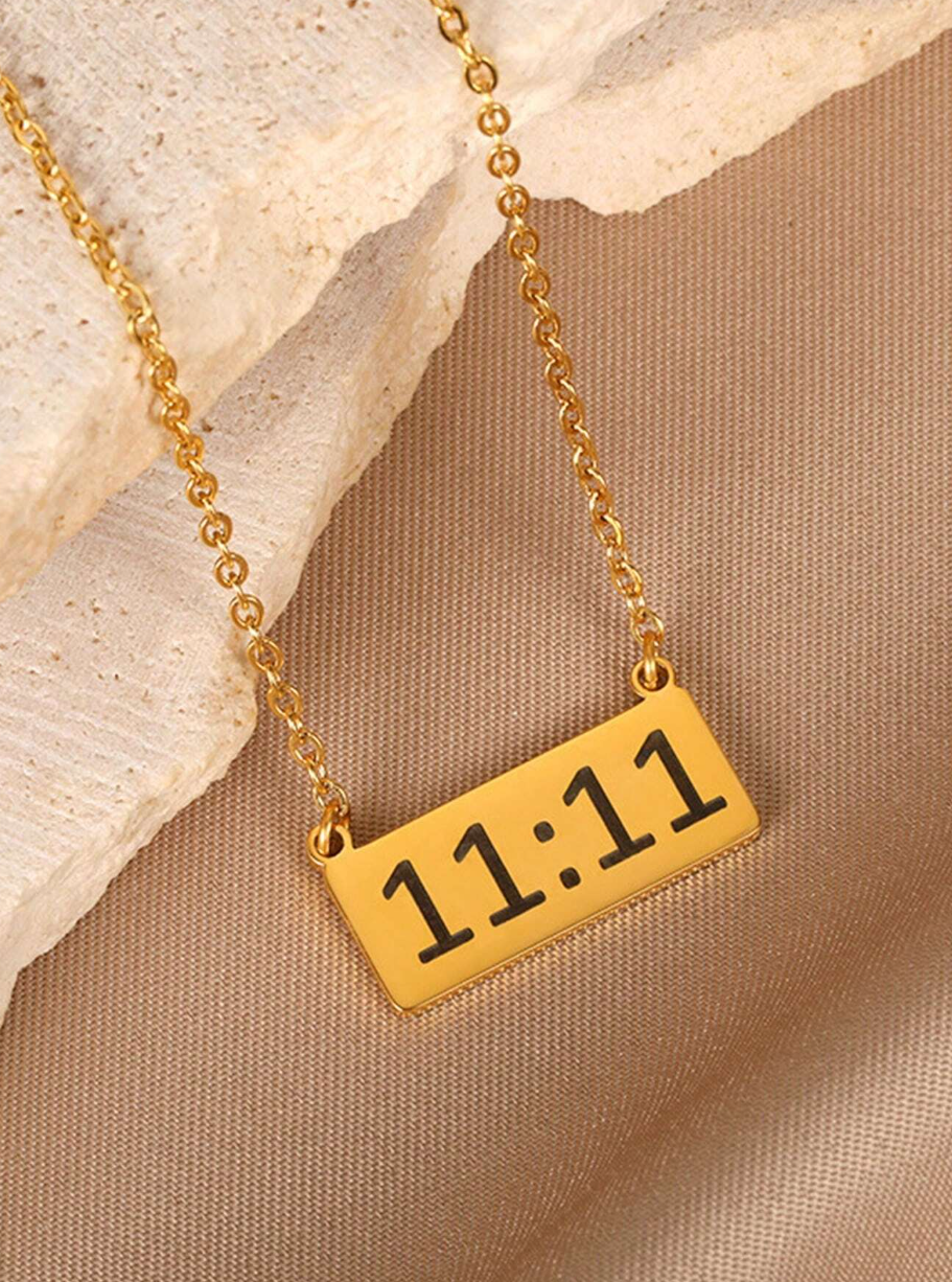 Vintage Angel Number 1111 Pendant Necklace