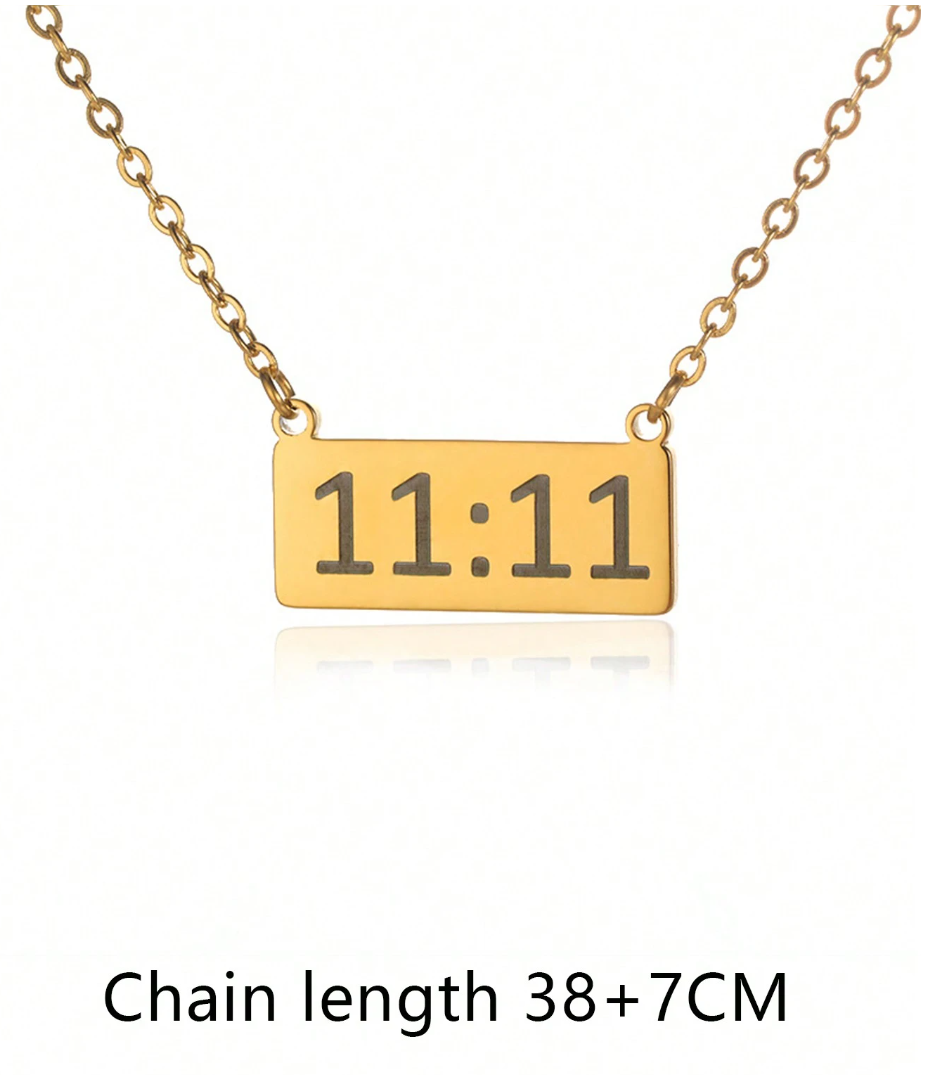 Vintage Angel Number 1111 Pendant Necklace